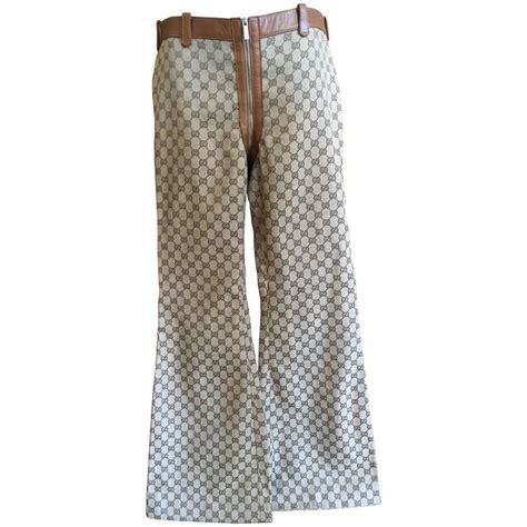 gucci pants womens|Gucci wide leg pants.